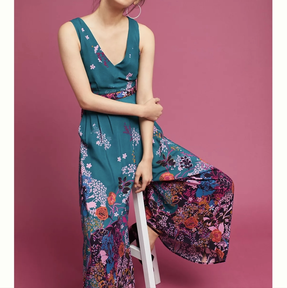 Anthropologie Jumpsuit Andalusia By Maeve Size 2